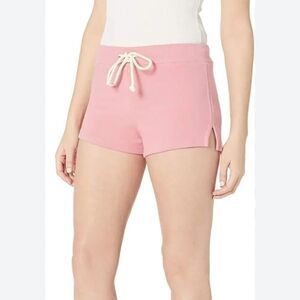 NIA Essex Split Hem Drawstring Short Pink  Lounge Shorts large, new with tags